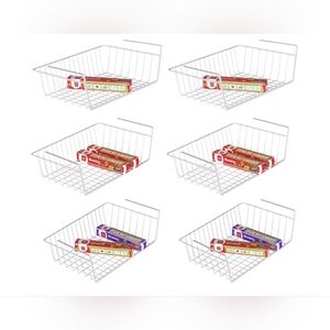 Under Shelf Storage Baskets 6-PACK